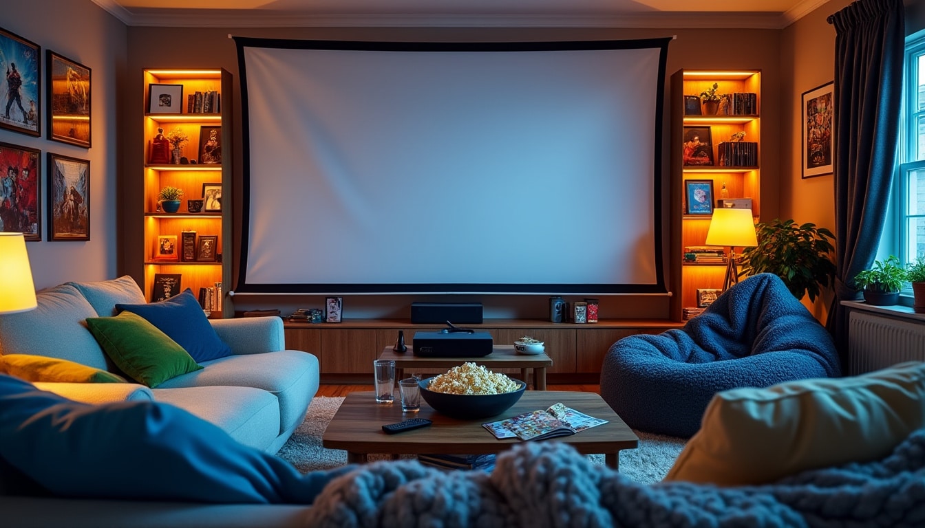 découvrez comment transformer votre salon en un mini-ciné-club accueillant grâce à un simple drap blanc. profitez d'une expérience cinématographique unique à la maison, en faisant de vos soirées film des moments inoubliables. suivez nos conseils pour créer l'ambiance parfaite et savourer vos films préférés en famille ou entre amis.
